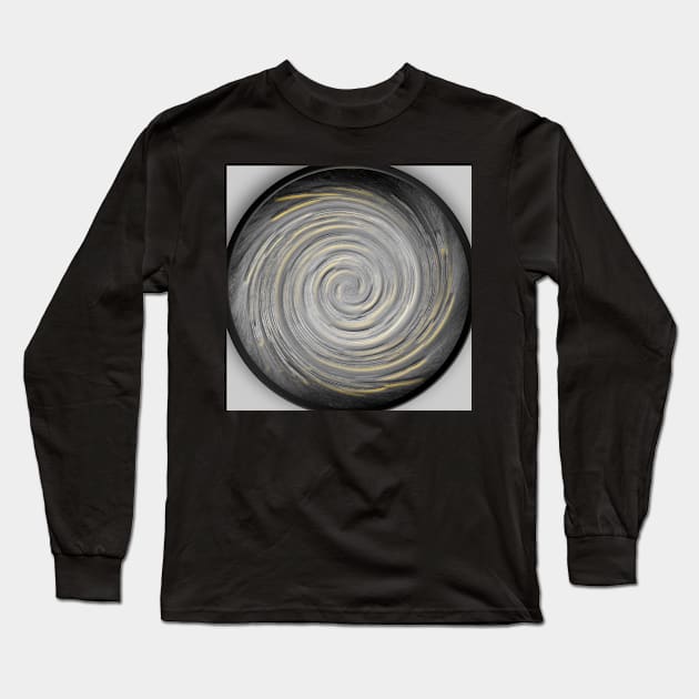 yellow spiral clocks Long Sleeve T-Shirt by piksimp